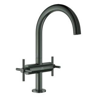 GROHE Waschtisch-Zweigriff-Armatur Atrio 1/2", L, m KrG, P-o Abl 1 1/4", h gr ge