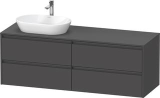 Duravit Waschtisch-Unterschrank Ketho.2 160x55cm, B L, graph ma, 4 Schub., wandh