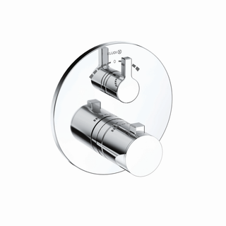 KLUDI Nova Fonte Fertigmontageset Puristic UP-Wannenfüll- und Brause-Thermostatarmatur