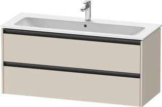 Duravit Waschtisch-Unterschrank Ketho.2 121x48cm, Tau matt, 2 Schub., wandh