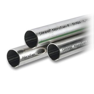 Sanha Systemrohr NiroSan Press SF 19000 22x1,2mm, Stg. 6 m, 1.4404, silikonfrei