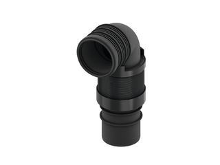 TECE WC-Anschlussbogen TECEprofil DN 90, flex., Anschl.stk PE-HD schweißb.