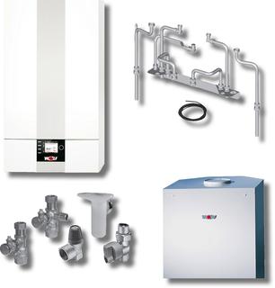 Wolf Paket Brennwerttherme CGB 2-24-BM2, Aufputz, Speicher CSW-120