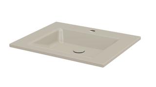 Einbau-Waschtisch BetteAqua A070 60x49,5cm, HLW1, PW, sand