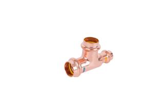 HS T-Stück Press Copper AQUAGAS V 28x28x22mm, reduziert