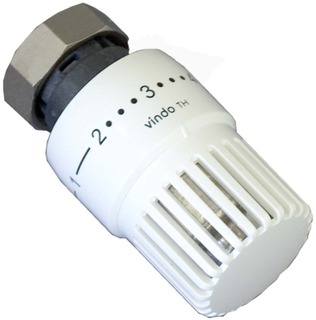 Oventrop Thermostat vindo TH mit Nullstellung, 7-28 GradC, weiß