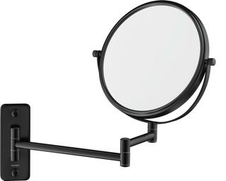 Duravit Kosmetikspiegel D-Code 20,3x31x33cm, 3-fa.-Vergr., schwarz matt