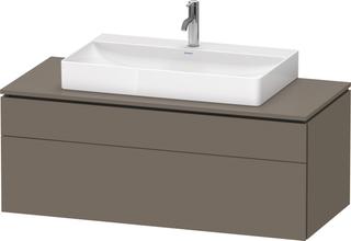 DU Konsolen-WTU wh. L-Cube 550x1200x482m m Flannel Grey sdm 1 AZ 1 SK ES Ah mi