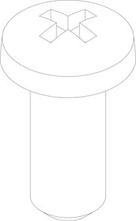 BOSCH Ersatzteil TTNR: 29123011540 Schraube M5X12 (10x)