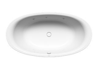 KA BW ELLIPSO DUO OVAL Mod.232 BODY,1900 x1000mm,alpinweiß,Perl-Effekt,links,chr