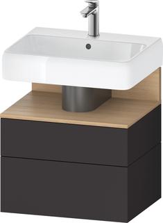 Duravit Waschtisch-Unterschrank Qatego 59x47x59cm, E na/gra m, 1 Kast, 1 Ausz.