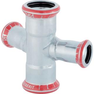 Geberit Kreuzstück Mapress C-Stahl d 28x15mm, 30Gr, red., außen verzinkt