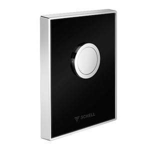 SCHELL WC-Betätigungsplatte AMBITION Echtglas, Rahmen chrom