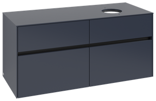 V&B Waschtischunterschrank Collaro 120x54,8x50cm, WT rechts, marine blue