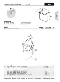 IS Schranktür DEA, für HWB-US b:500mm, mit Ablage, Hgl.olive lackiert