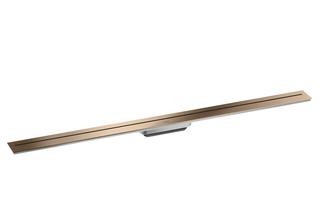 hansgrohe Duschrinne AXOR Drain 1200mm, Fertigset, z W, pol. red gol