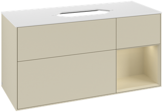 V&B Waschtisch-Unterschrank Finion 120x60 cm, Rg r si Gr m Lac, si Gr m Lac