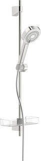 Hansa Brausest.-Set HANSABASICJET Style 764mm, 3-strahlig, Wandmontage, chrom