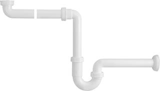ASW Raumschaffer-Röhrengeruchsverschluss Verstellrohr 230/200 mm, PP weiß