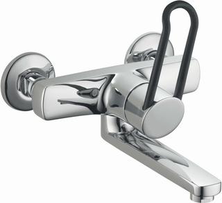 KWC WT-Wand-EHM VITA PRO Ausl. 225mm, vc, Schwenkausl., Heb. kurz