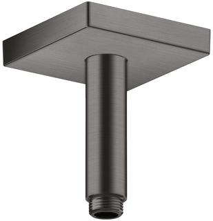hansgrohe Deckenanschluss 100mm, brushed black chrome, eckig
