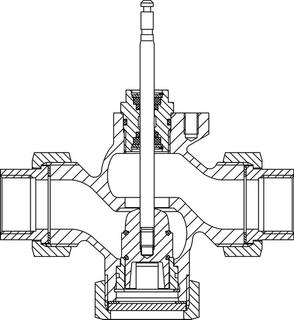 TA 2-Weg-Regelventil CV216 RGA DN 15, Rp 1/2, Kvs 4, IG, Rotguss