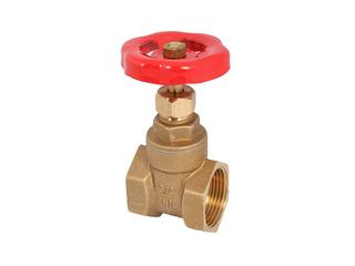 Schlösser MS-Muffenschieber 5005 DN 32, 1 1/4" IG, Handr, rot, PTFE, bl.