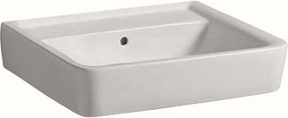 Geberit Waschtisch Renova Plan 55x44cm, we, ohne Hahnloch, mit Überlauf