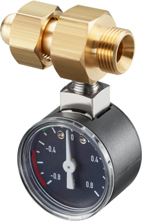 Oventrop Unterdruckmanometer G 3/8 ÜMxG 3/8, m IK, mit Anschlussstück