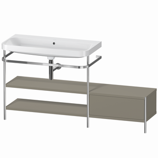 DU MWT m.Metallkons.HD2+,1 SK re, o.HL 850x1600x490mm,bst. steingr Sdm ES Ahorn
