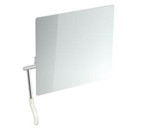 HEWI Kippspiegel 725x741x73mm, Hebel links, reinweiß