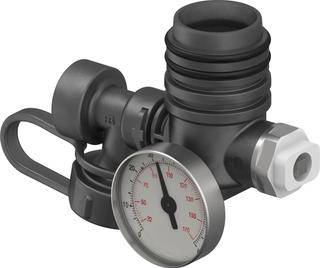 Uponor Füll-/Entleerungsventil Vario M zum Füllen und Entleeren des Verteilers