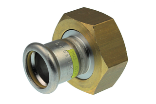 Halbe Verschraubung VSH XPress R2741G Edelstahl, HNBR-O-Ring, flachdichtend