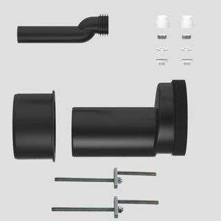 Sanit WC-Etagen-Anschlussgarnitur DN 100, PP, etagiert um 25mm
