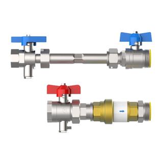 Strawa Anschlussgarnitur e-class AG 3/4" WMZ-2F-VSB20, horizontal