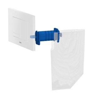FORMAT Tec WC-Abdeckplatte Kantos we m Fresco Blue, Dualflush, Kunststoff