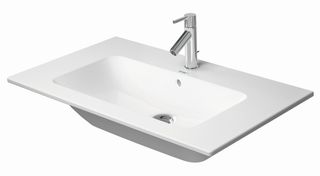 Duravit Möbel-Waschtisch Me by Starck 83x49cm, w sm WG, o HL, m ÜL, Hahnloch