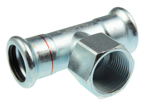 AIPS T-Stück VSH XPress C1418 18xRp 1/2x18, C-St, EPDM-O-Rg, M-Kontur