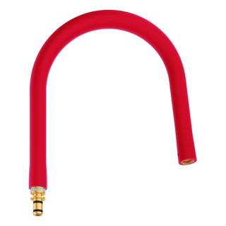GROHE Schlauchauslauf Flexx mit Fixierungselemente, rot