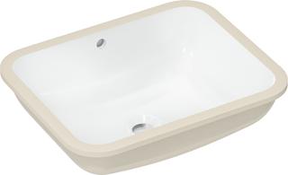 hansgrohe Unterbauwaschtisch Xuniva Q 450x350mm, o. Hahnl., mit Überlauf, weiß
