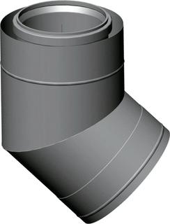 Wolf Bogen 45Gr, DN 200/300, konz., Edelstahl/PP