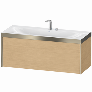 DU WTU XViu/Viu, 1 Ausz 503x1200x480mm 2HL, champ.m./Ei. Natur,Ra. B1 ES Nussb