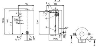 KSB Vorbehälter mit freiem Auslauf Vges 300 l, Vnutz 150 l, R 1"