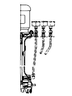KSB Fettschmiervorrichtung für Baureihe MK, ET 100 cm, 1.4571
