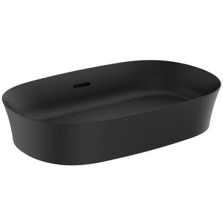 IS Aufsatzschale Ipalyss 60x38x14,5cm, m ÜL, o. HL, schwarz matt