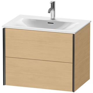 Duravit Waschtisch-Unterschrank XViu 71x48x55,7cm, Ei Nat, 2 Schubk., sw matt