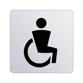 KEUCO Türschild Plan 100 x 100 mm, Symbol barrierefrei