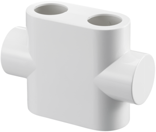Oventrop Design Abdeckung Durchgang, weiß, für Multiblock T/TU/TQ