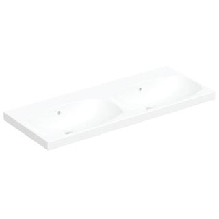 Geberit Doppel-Waschtisch Acanto 120 x 48,2 cm, mit Überlauf, ohne Hahnloch