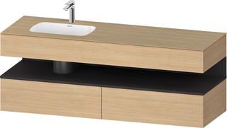 Duravit EinbauWT-Möbel-Set Qatego 160x50x60cm, Kon-WTU, B, B l, gra m/E N
